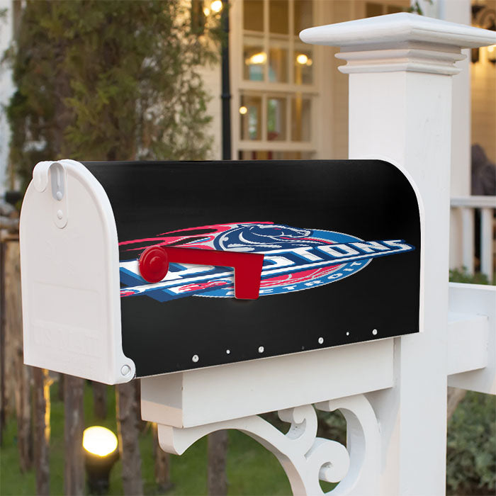 Detroit Pistons Emblem Magnetic Mailbox Cover 18" X 21" Outdoor Decor