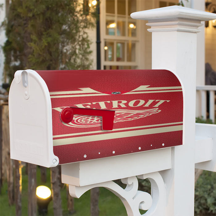 Detroit Red Wings Nhl Magnetic Mailbox Cover 18" X 21" Outdoor Decor