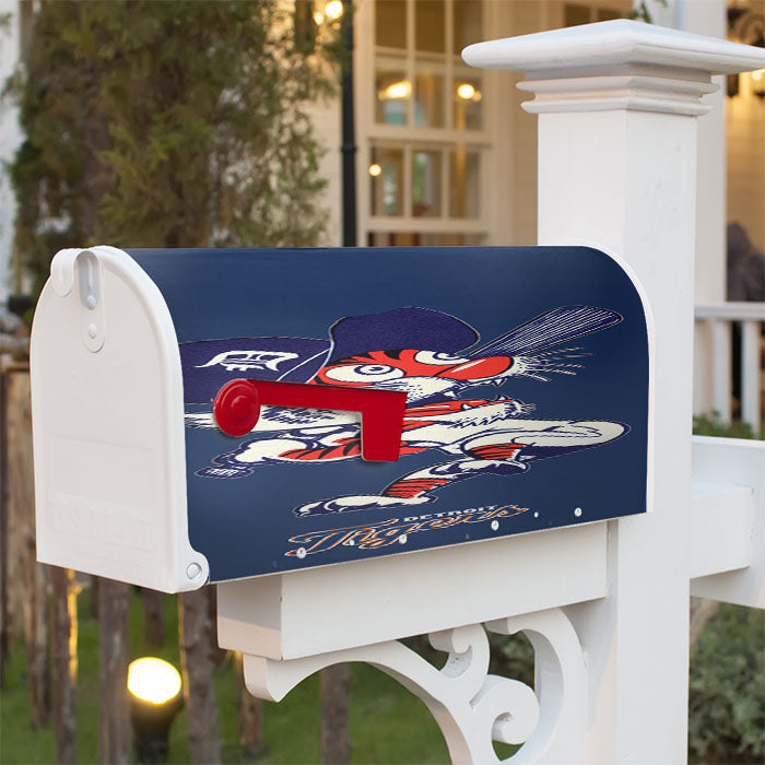 Detroit Tigers Baseball 2 Magnetic Mailbox Cover 18" X 21" Outdoor Decor