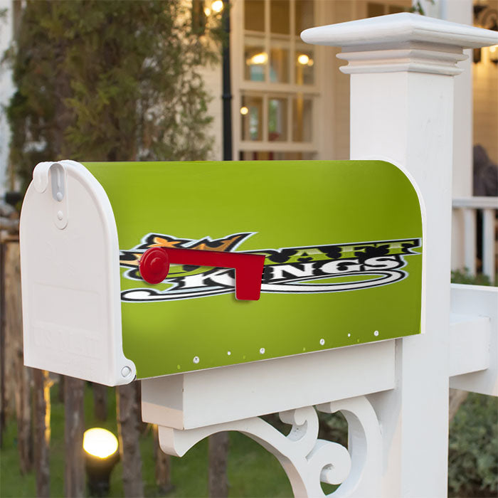 Draft King Baseball Logo Green Magnetic Mailbox Cover 18" X 21" Outdoor Decor
