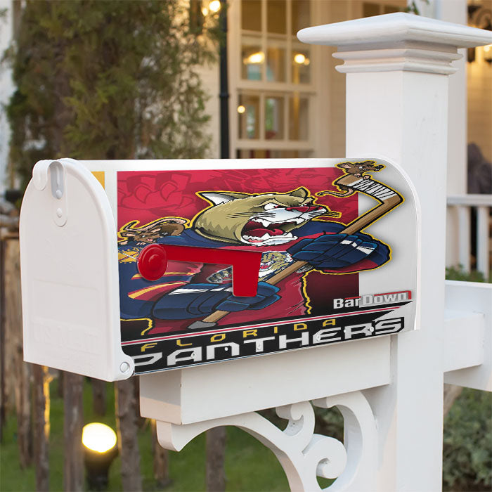 Florida Panthers Hockey Magnetic Mailbox Cover 18" X 21" Outdoor Decor