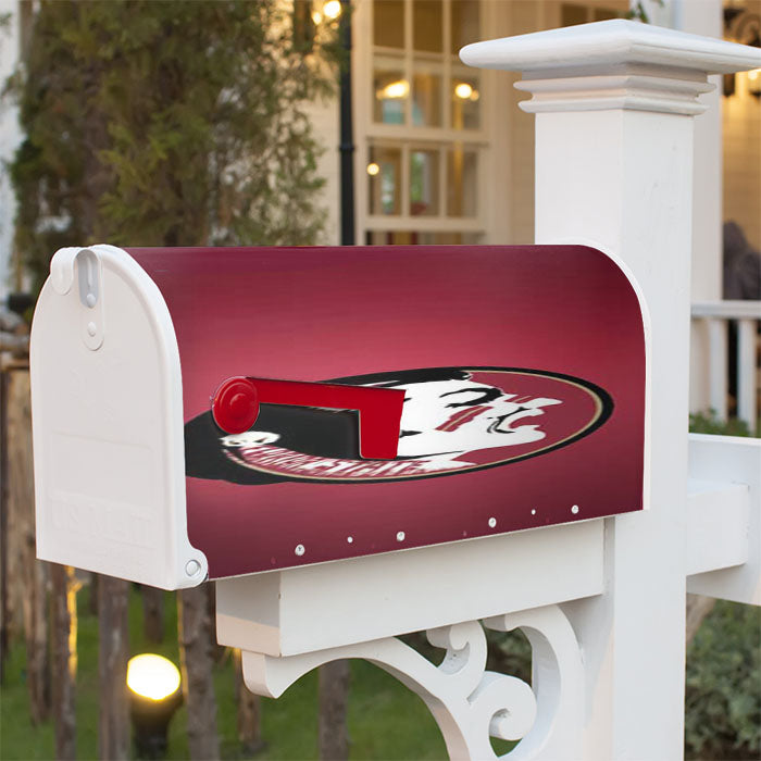 Fsu Big Red Fade Magnetic Mailbox Cover 18" X 21" Outdoor Decor