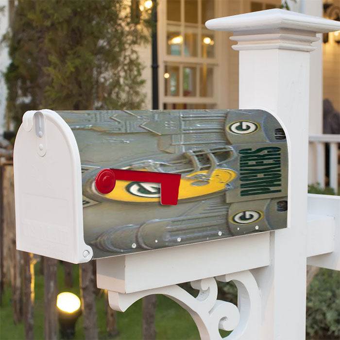 Gbp License Plate Magnetic Mailbox Cover 18" X 21" Outdoor Decor