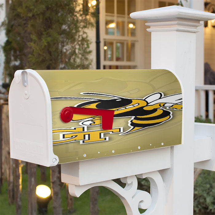 Georgia Tech Yellow Jackets 1 Magnetic Mailbox Cover 18" X 21" Outdoor Decor