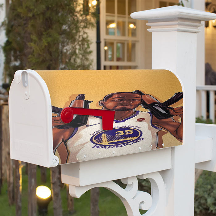 Golden State Warriors Jersey Magnetic Mailbox Cover 18" X 21" Outdoor Decor