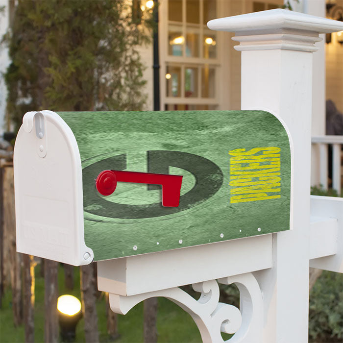 Green Packers Green Wall Landscape Magnetic Mailbox Cover 18" X 21" Outdoor Decor