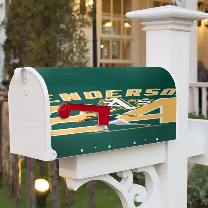 Henderson Oakland Athletics Magnetic Mailbox Cover 18" X 21" Outdoor Decor