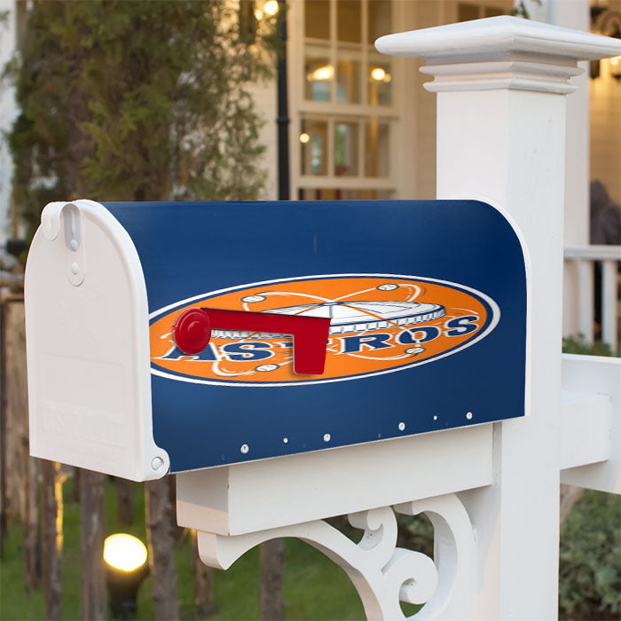 Houston Astros Logo Magnetic Mailbox Cover 18" X 21" Outdoor Decor