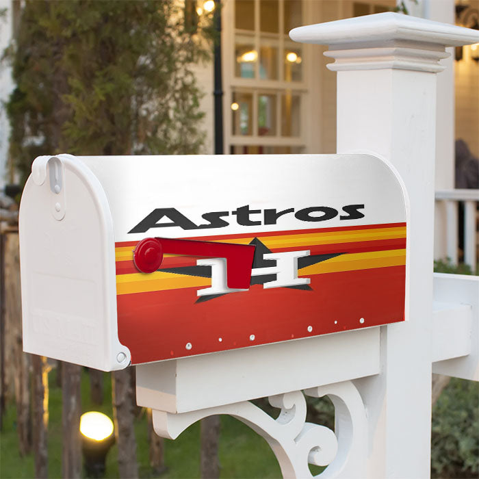 Houston Astros Mlb 2 Magnetic Mailbox Cover 18" X 21" Outdoor Decor