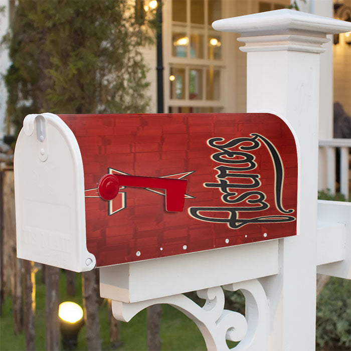 Houston Astros Texture Magnetic Mailbox Cover 18" X 21" Outdoor Decor