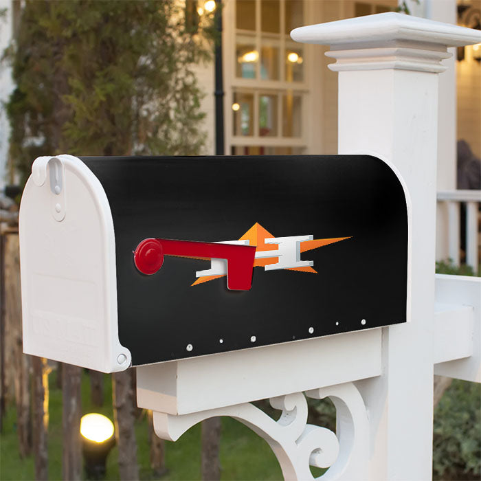 Houston Astros Wallpaper Black Magnetic Mailbox Cover 18" X 21" Outdoor Decor