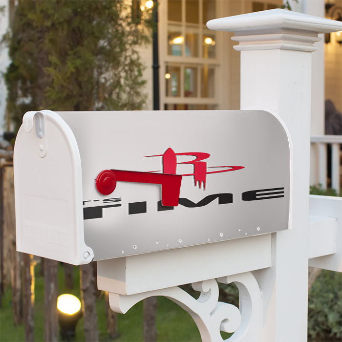 Houston Rockets Its Time Magnetic Mailbox Cover 18" X 21" Outdoor Decor