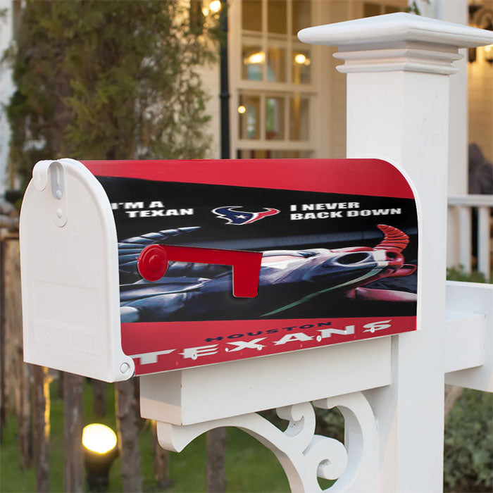 Houston Texans 2 Magnetic Mailbox Cover 18" X 21" Outdoor Decor