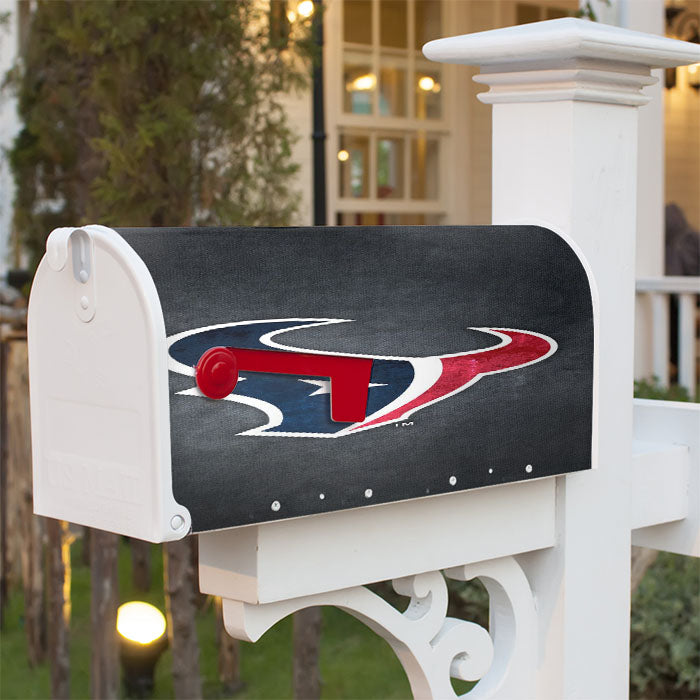 Houston Texans Grunge Wallpaper Magnetic Mailbox Cover 18" X 21" Outdoor Decor