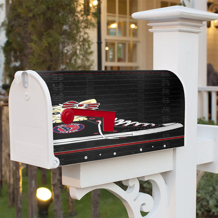 Houston Texans High Waist And Dog Magnetic Mailbox Cover 18" X 21" Outdoor Decor