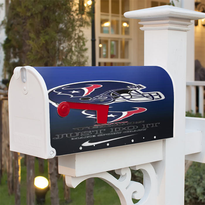 Houston Texans Make Sport Crazy Magnetic Mailbox Cover 18" X 21" Outdoor Decor