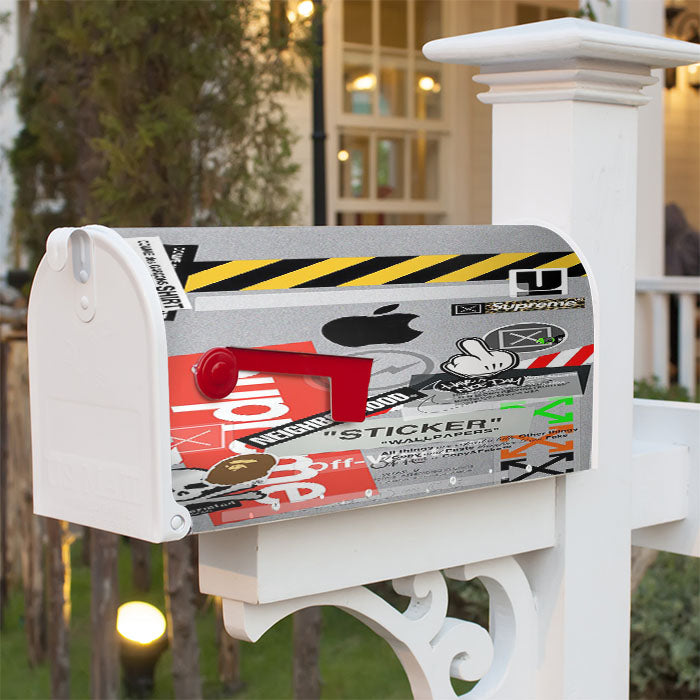Hypebeast Sticker Magnetic Mailbox Cover 18" X 21" Outdoor Decor