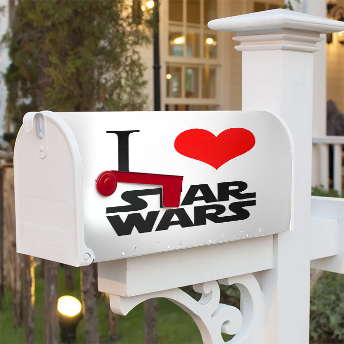 I Love Star Wars Magnetic Mailbox Cover 18" X 21" Outdoor Decor