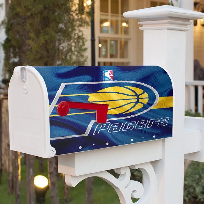Indiana Pacers Basketball Club Logo Magnetic Mailbox Cover 18" X 21" Outdoor Decor