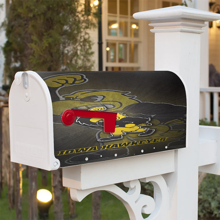Iowa Hawkeyes Foot Ball Magnetic Mailbox Cover 18" X 21" Outdoor Decor