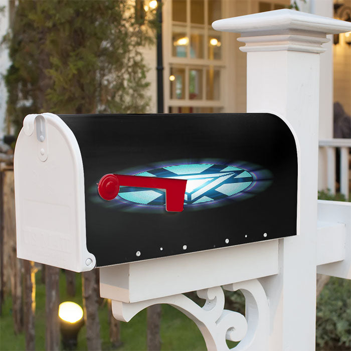 Iron Man Arc Reator Triangel Magnetic Mailbox Cover 18" X 21" Outdoor Decor