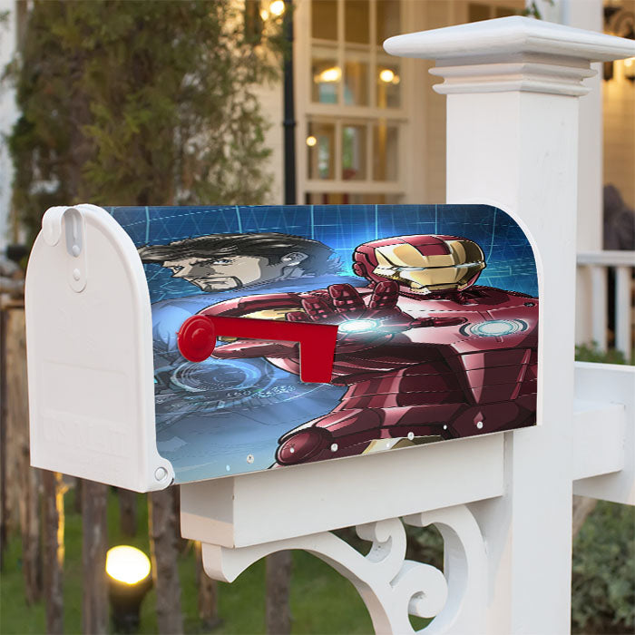 Iron Man Tony Stark Magnetic Mailbox Cover 18" X 21" Outdoor Decor