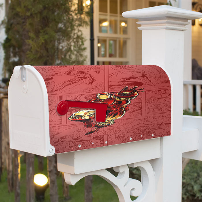 Ironman Comic Magnetic Mailbox Cover 18" X 21" Outdoor Decor