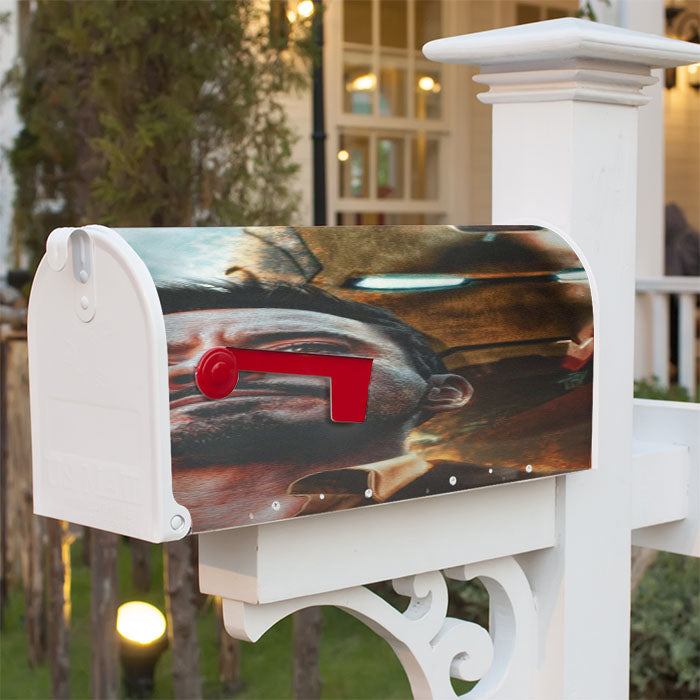 Ironman Tony Stark And His Armour Magnetic Mailbox Cover 18" X 21" Outdoor Decor