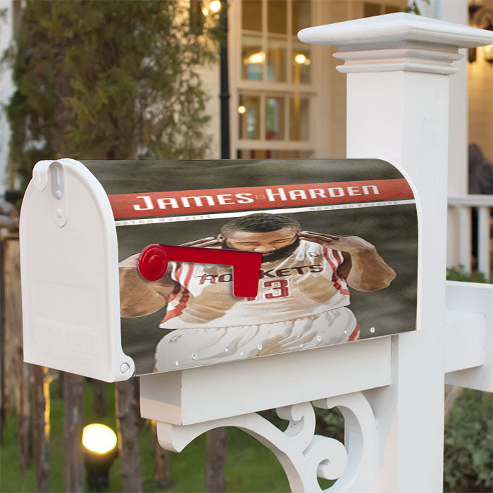 James Harden Basketball Magnetic Mailbox Cover 18" X 21" Outdoor Decor