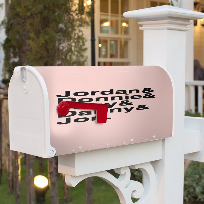 Joey Mcintyre Jordan Knight Donnie Wahlberg Boy Band Fandom Nkotb Magnetic Mailbox Cover 18" X 21" Outdoor Decor