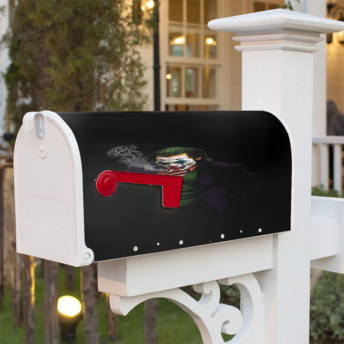 Joker Smoke While Laugh Hahaha Magnetic Mailbox Cover 18" X 21" Outdoor Decor