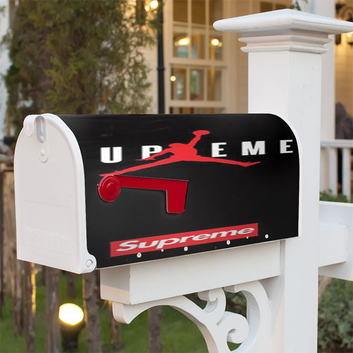 Jordan Supreme Black Magnetic Mailbox Cover 18" X 21" Outdoor Decor