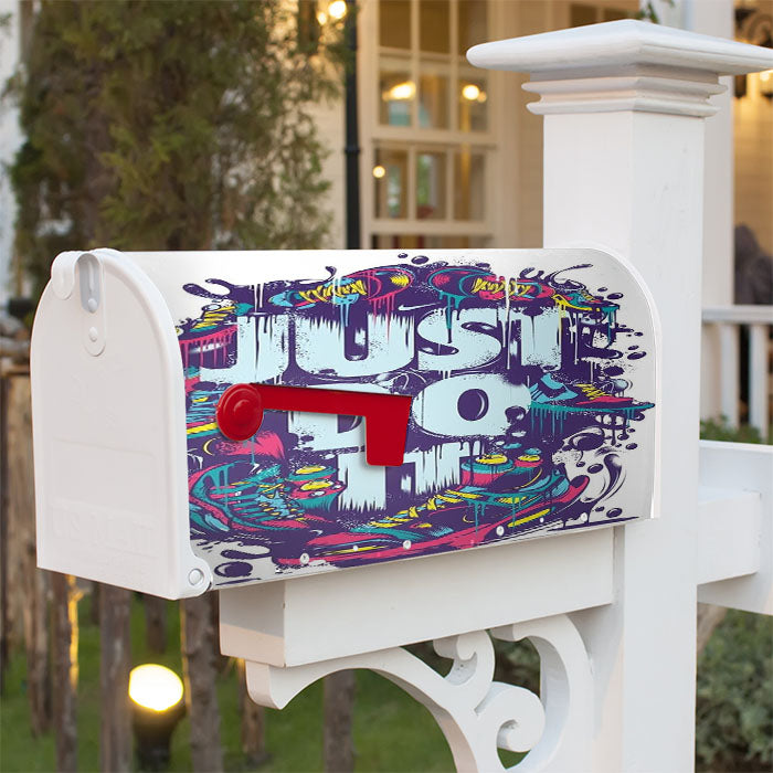 Just Do It Art Magnetic Mailbox Cover 18" X 21" Outdoor Decor