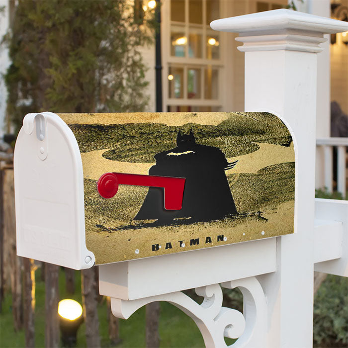 Justice League Silhouette Posters Batman Magnetic Mailbox Cover 18" X 21" Outdoor Decor