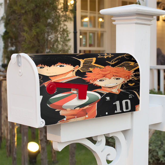 Kageyama Tobio X Shouyou Hinata Haikyuu Anime Magnetic Mailbox Cover 18" X 21" Outdoor Decor