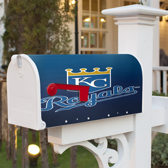 Kansas City Royals Logo Magnetic Mailbox Cover 18" X 21" Outdoor Decor