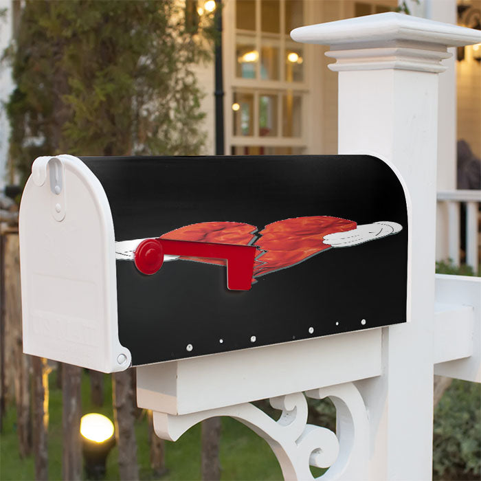 Kaws Broken Hearth Magnetic Mailbox Cover 18" X 21" Outdoor Decor