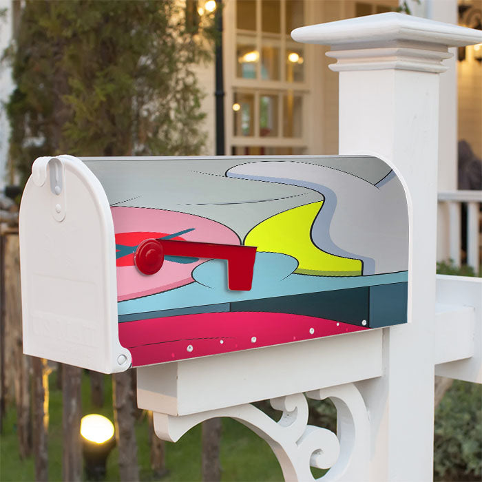Kaws Pop Art Magnetic Mailbox Cover 18" X 21" Outdoor Decor