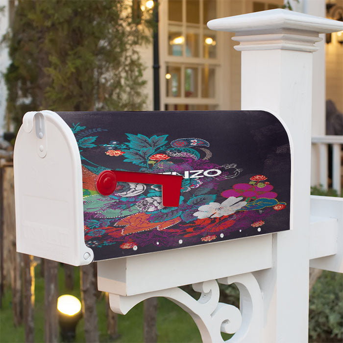 Kenzo Flower Bloom Magnetic Mailbox Cover 18" X 21" Outdoor Decor