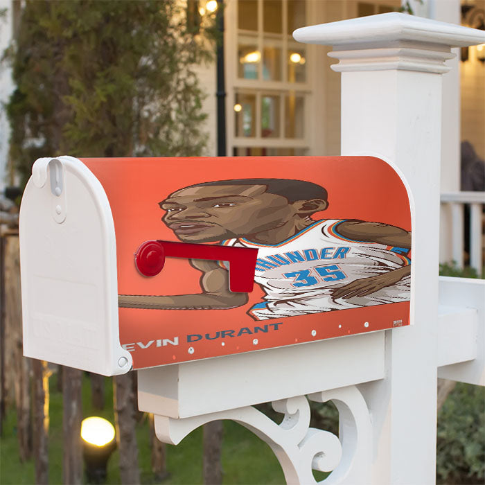 Kevin Durant Cute Magnetic Mailbox Cover 18" X 21" Outdoor Decor