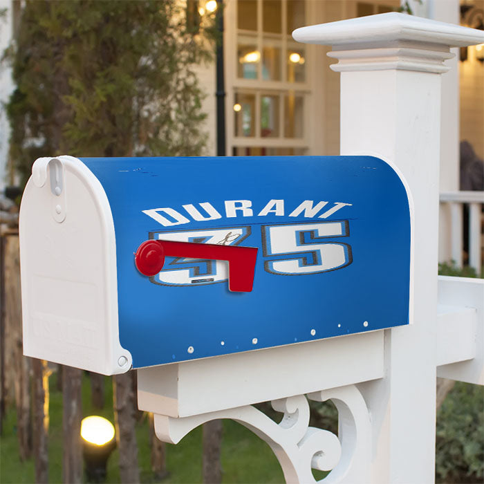 Kevin Durant Jersey Magnetic Mailbox Cover 18" X 21" Outdoor Decor