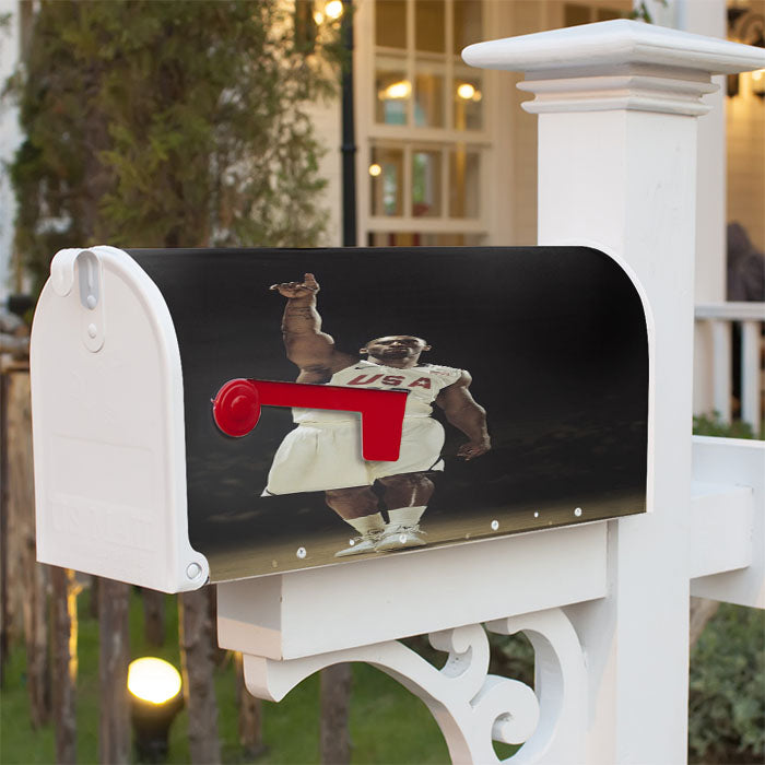 Kobe Bryant Usa Lakers Legend Magnetic Mailbox Cover 18" X 21" Outdoor Decor