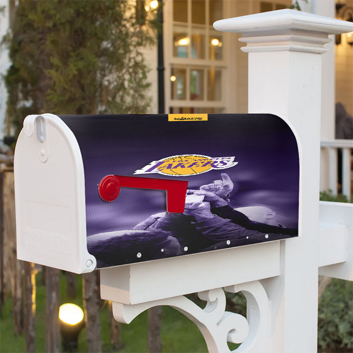 Lakers Wallpapers And Infographics Magnetic Mailbox Cover 18" X 21" Outdoor Decor