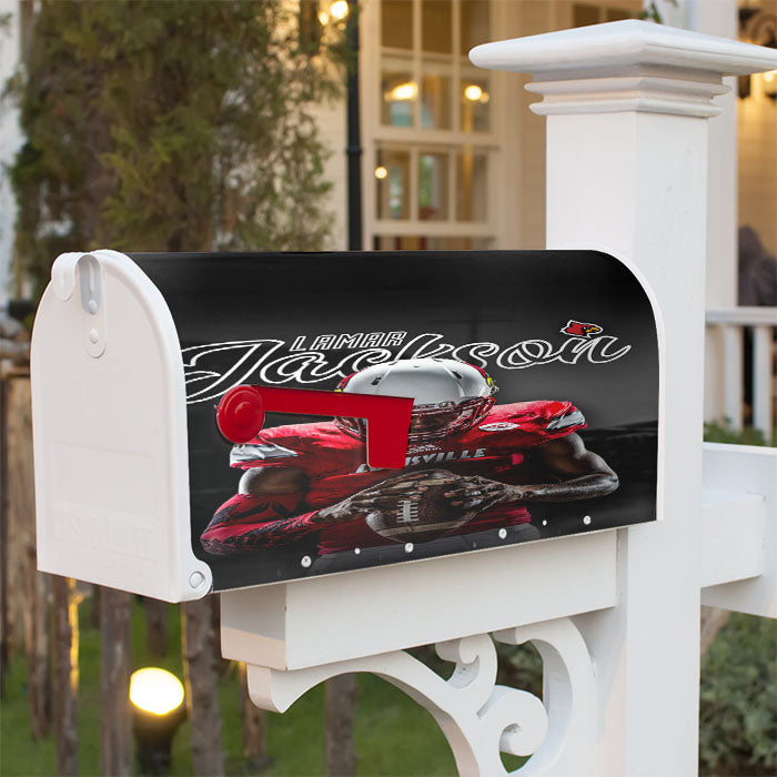 Lamar Jackson Louisville Magnetic Mailbox Cover 18" X 21" Outdoor Decor