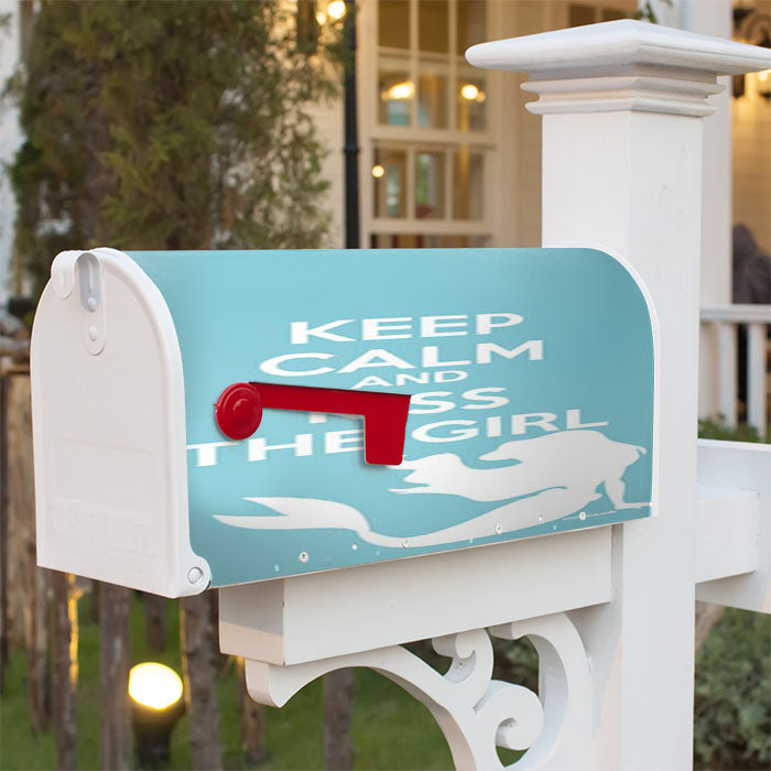 Little Mermaid Keep Calm Magnetic Mailbox Cover 18" X 21" Outdoor Decor