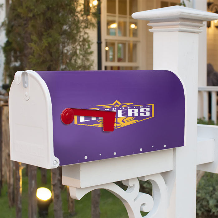 Los Angeles Lakers Purple Magnetic Mailbox Cover 18" X 21" Outdoor Decor