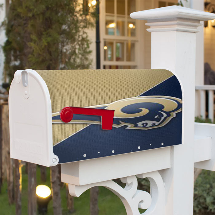 Los Angeles Rams Logo Magnetic Mailbox Cover 18" X 21" Outdoor Decor