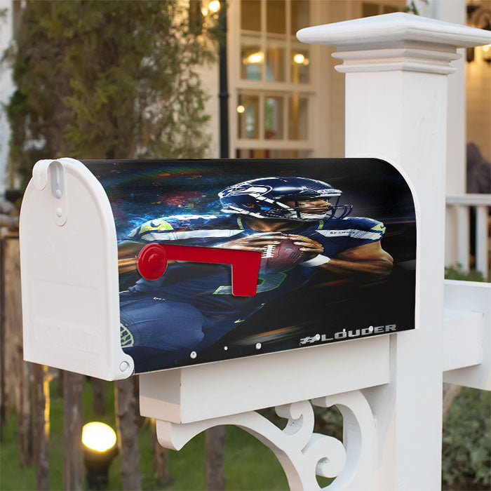 Louder 3 Nfl Football Magnetic Mailbox Cover 18" X 21" Outdoor Decor