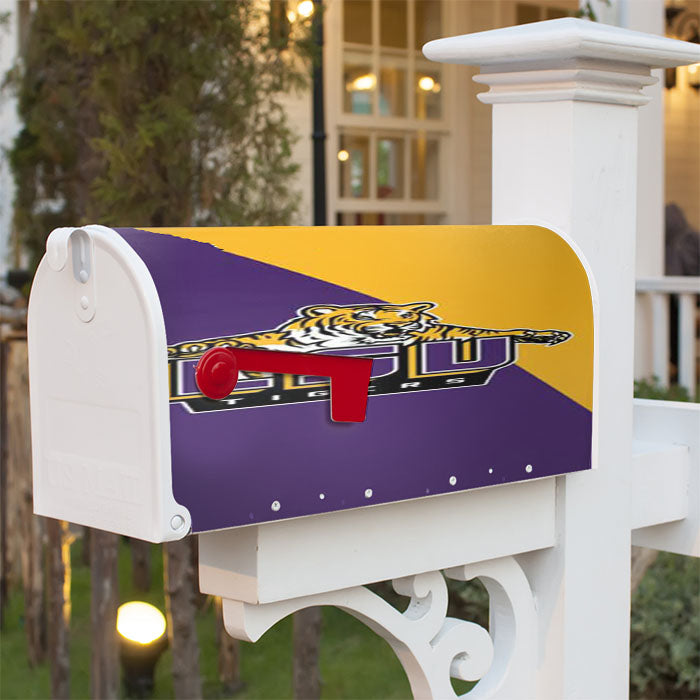 Lsu Tigers Logo Magnetic Mailbox Cover 18" X 21" Outdoor Decor