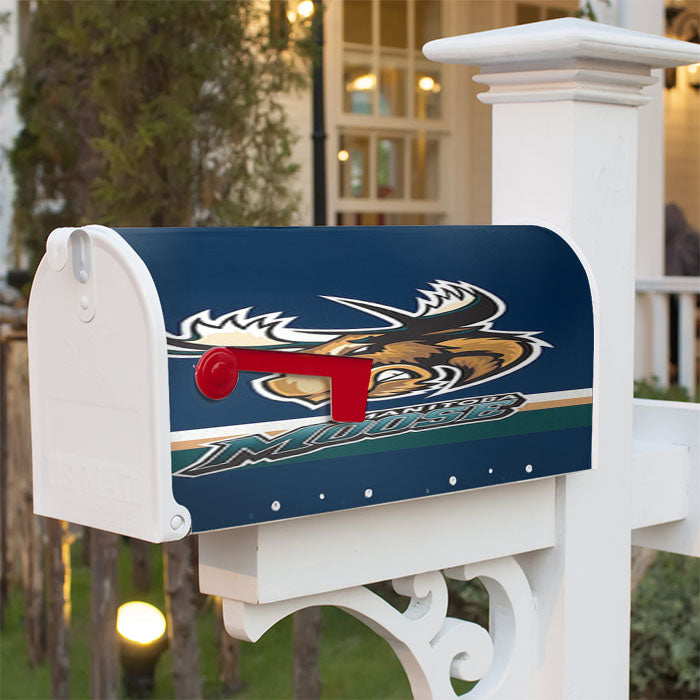Manitoba Moose Hockey Magnetic Mailbox Cover 18" X 21" Outdoor Decor